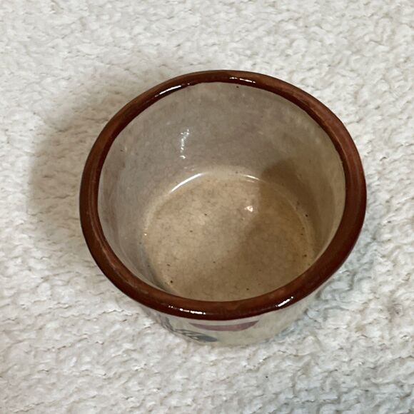 Vintage Rare 1960s Apples Butter Melter Syrup Warmer & Dipping Cup Hand Painted - Picture 5 of 9